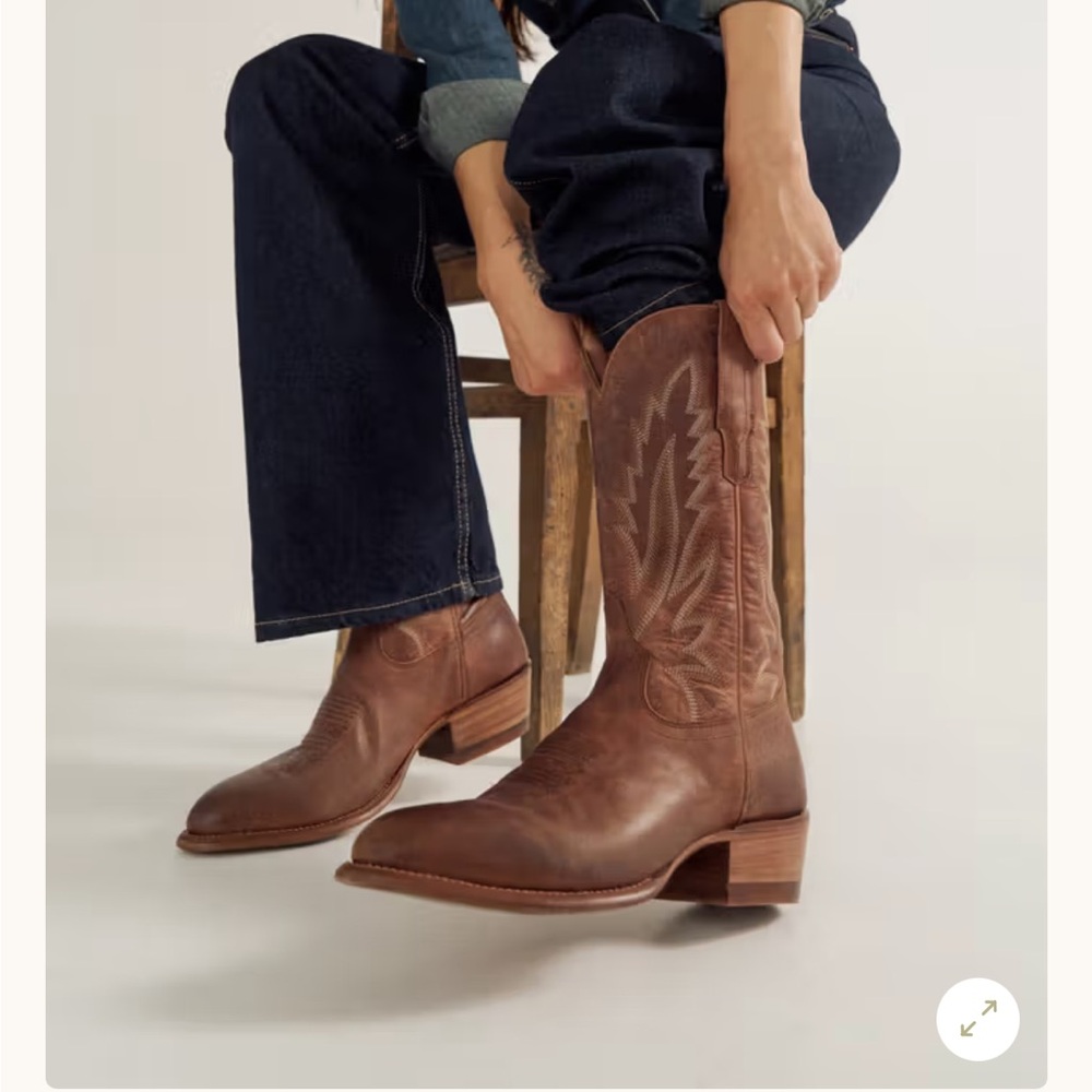 Tecovas Brown Leather Ankle Boots